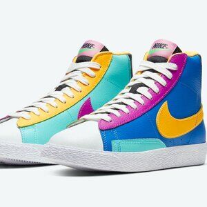 Nike Blazer Mid - Size 5Y / 6.5W - Aurora Purple Orange